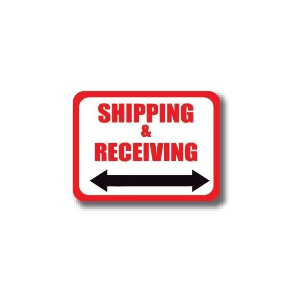 Ergomat 50in x 32in RECTANGLE SIGNS - Shipping & Receiving Double Arrow DSV-SIGN 1600 #0345D -UEN - main